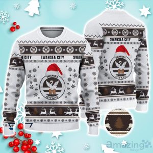 Swansea City A.F.C Ugly Christmas Sweater Ideal Gift For Fans Product Photo 1