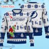 Tampa Bay Lightning Grinch Ugly Sweater Christmas Custom Name Ice Hockey NHL