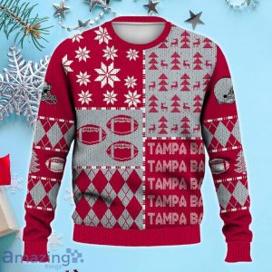 Tampa Bay Ugly Sweater Christmas, Retro Football American Sweatshirt Pattern 3D For Fans Product Photo 2