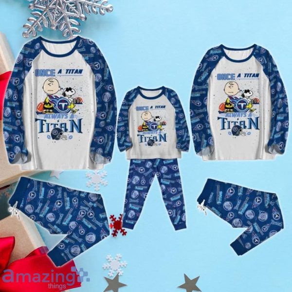 Tennessee Titans Once A Titan - Always A Titan Limited Edition Pajamas Set Product Photo 2