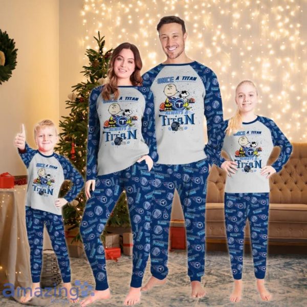 Tennessee Titans Once A Titan - Always A Titan Limited Edition Pajamas Set Product Photo 1