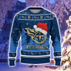 Tennessee Titans Santa Hat Pattern Ugly Christmas Sweater For Men And Women Product Photo 2