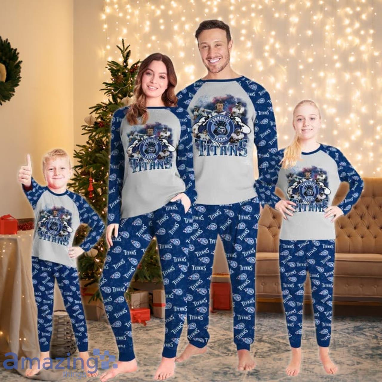 Tennessee Titans Transfer Limited Edition Pajamas Set image Tennessee Titans Transfer Limited Edition Pajamas Set Product Photo 1