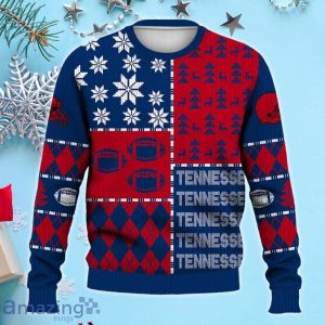 Tennessee Ugly Sweater Christmas, Retro Football American Sweatshirt Pattern 3D For Fans Product Photo 2