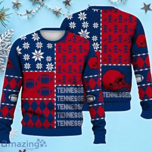 Tennessee Ugly Sweater Christmas, Retro Football American Sweatshirt Pattern 3D For Fans Product Photo 1