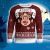 Texas A&M Aggies Cute Reindeer Ugly Christmas Sweater Christmas Party Gift