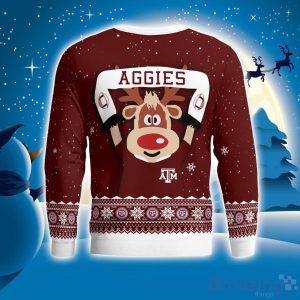 Texas A&M Aggies Cute Reindeer Ugly Christmas Sweater Christmas Party Gift image Texas A&M Aggies Cute Reindeer Ugly Christmas Sweater Christmas Party Gift Product Photo 4