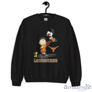 Texas Longhorns The Peanuts T-Shirt Gift For Fans - Unisex Heavy Blend Crewneck Sweatshirt