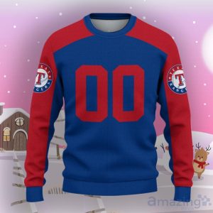 Texas Rangers Ugly Sweater Custom Name And Number Hot Design For Christmas Gift Product Photo 2