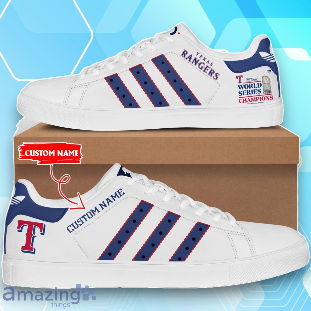 Texas Rangers World Series Champions 2023 MLB Stan Smith Custom Name image Texas Rangers World Series Champions 2023 MLB Stan Smith Custom Name Product Photo 1
