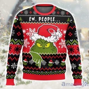 The Grinch Ew People Ugly Christmas Sweater Product Photo 1