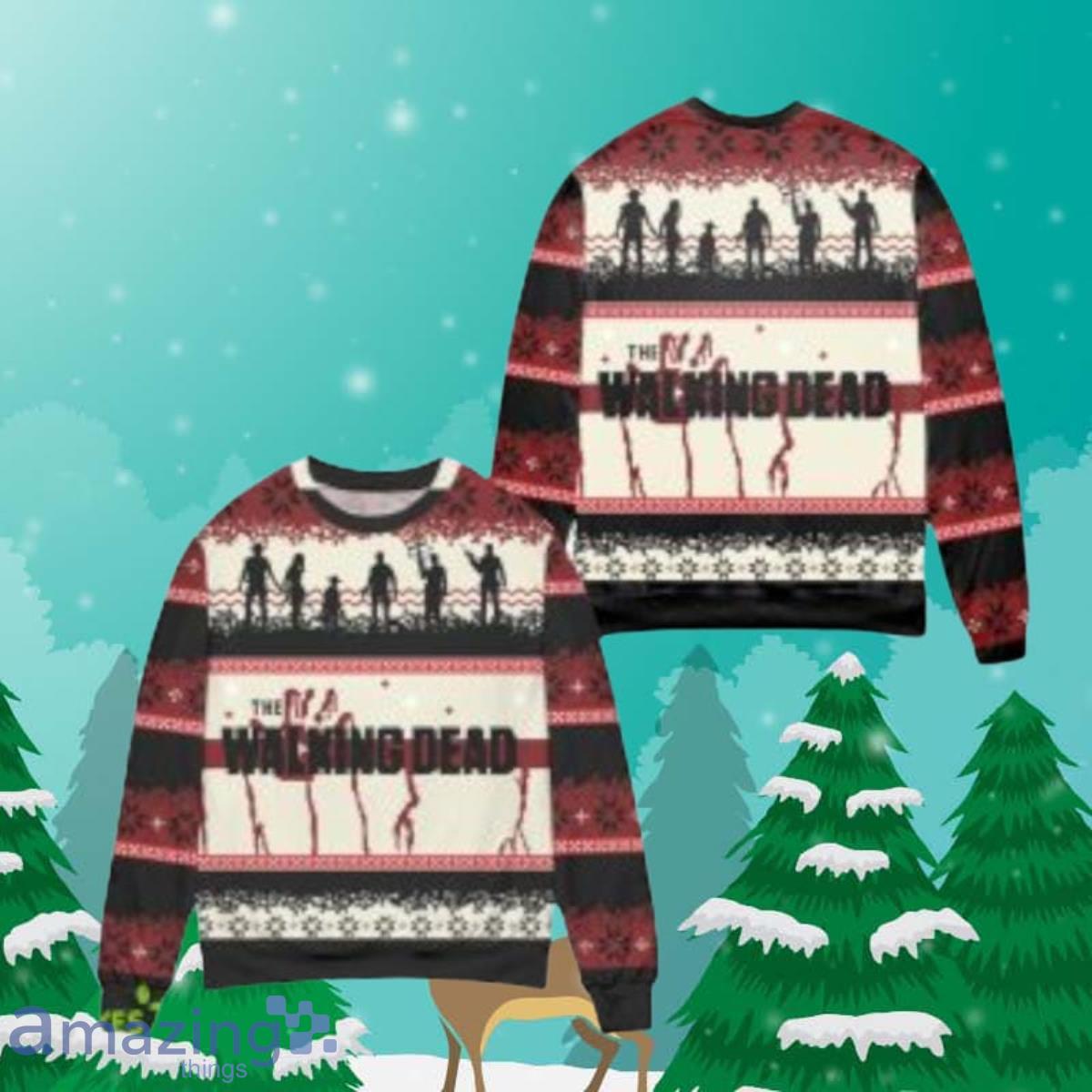 The Walking Dead Christmas Ugly Christmas Sweaters Special Gift For Men Women image The Walking Dead Christmas Ugly Christmas Sweaters Special Gift For Men Women Product Photo 1