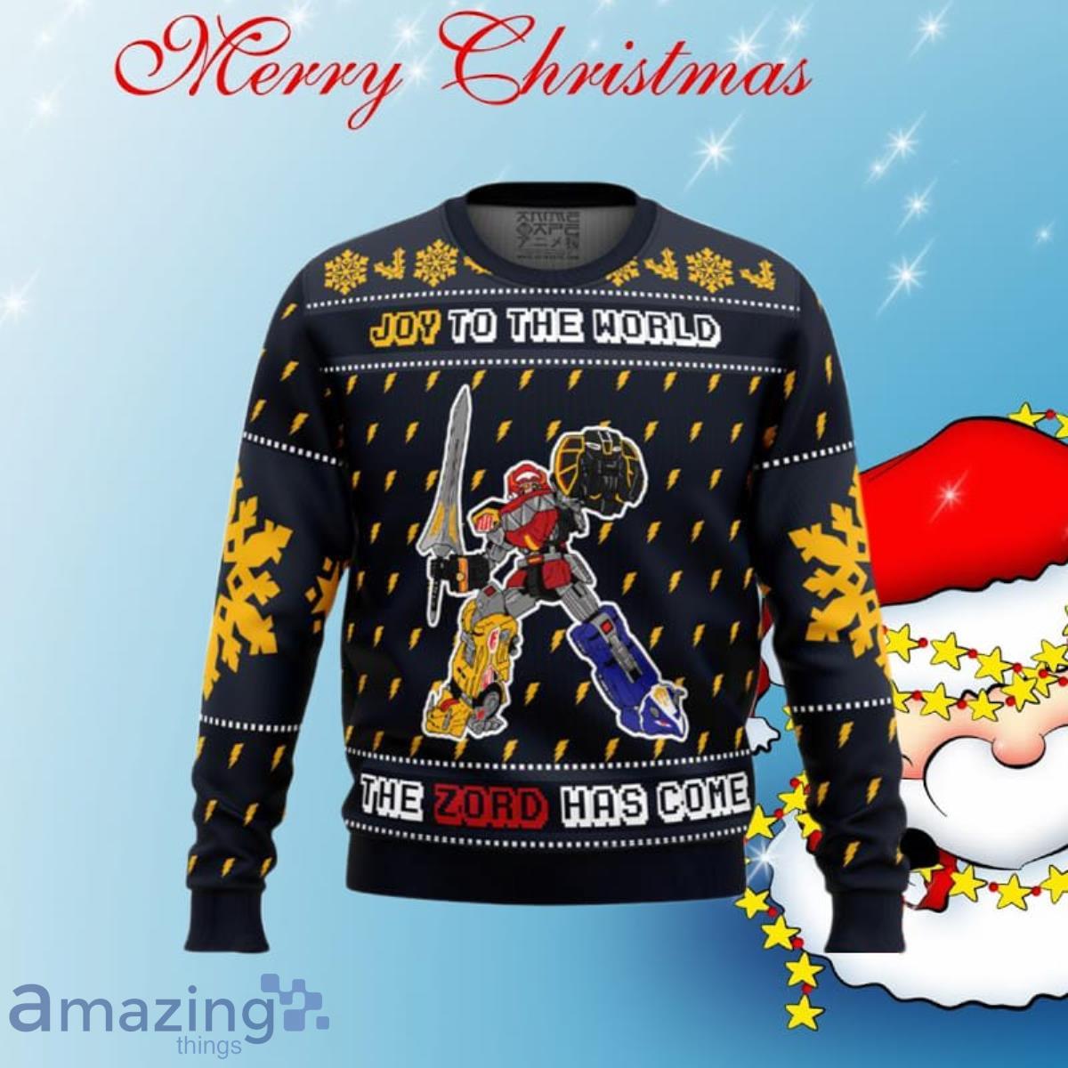 The Zord Has Come Power Rangers Ugly Christmas Sweaters Impressive Gift For Men And Women image The Zord Has Come Power Rangers Ugly Christmas Sweaters Impressive Gift For Men And Women Product Photo 1