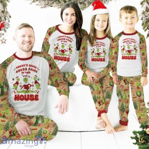 There's Some San Francisco 49ers Fan In This House Grinch Pajamas Set Product Photo 2