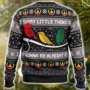 Three Little Birds Bob Marley AOP Ugly Christmas Sweater Christmas Holiday Gift For Men And Women Product Photo 3