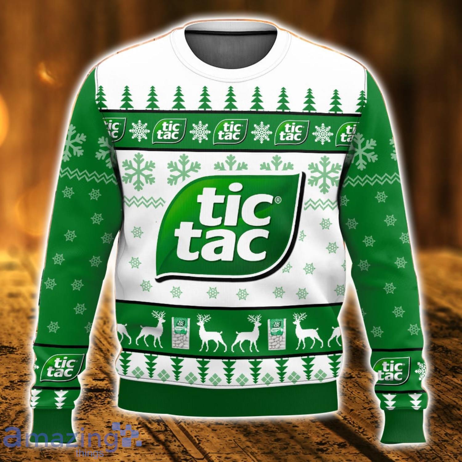 TicTac Ugly Christmas Sweater Christmas Gift 3D printed Sweater image TicTac Ugly Christmas Sweater Christmas Gift 3D printed Sweater Product Photo 1