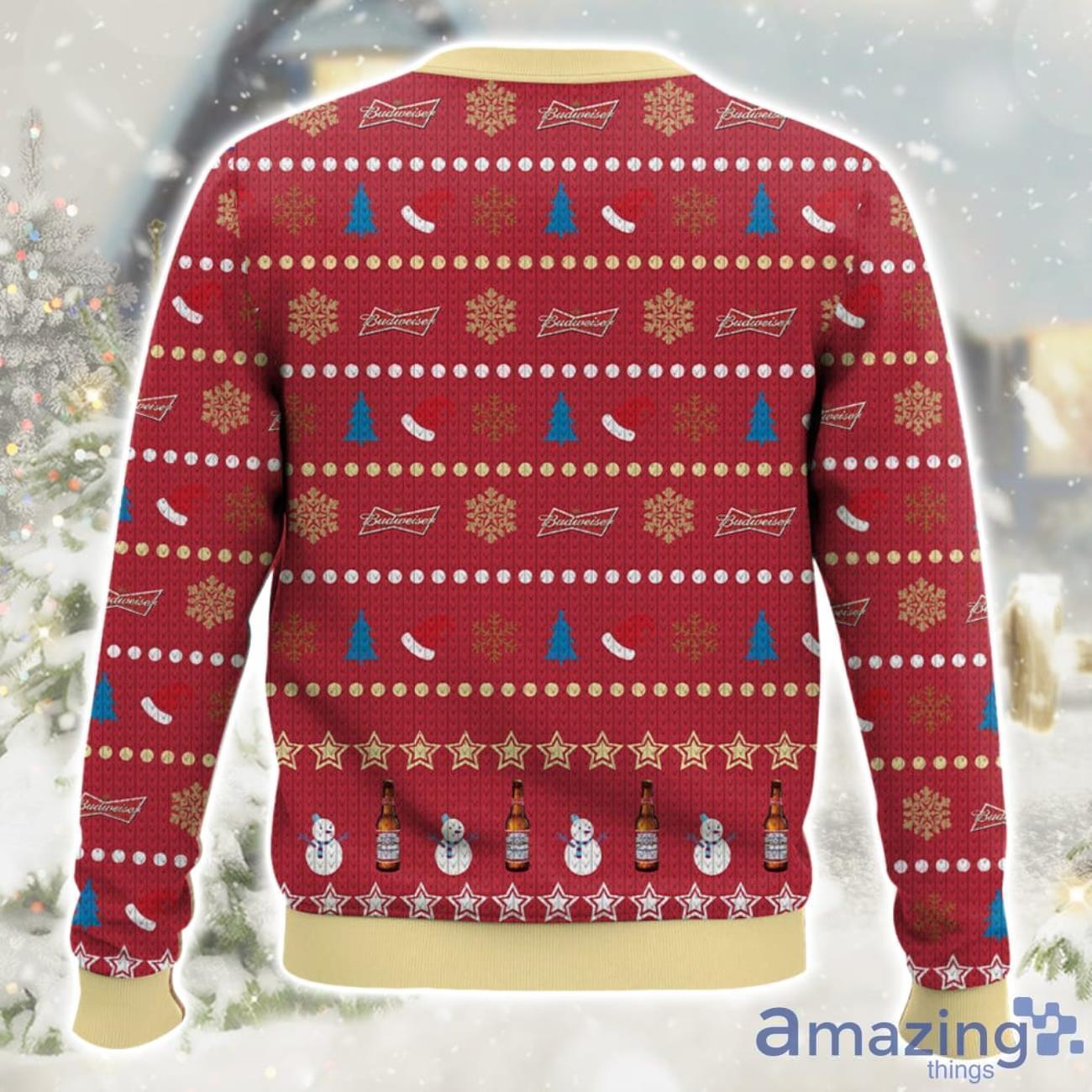 Time To Drink Budweiser Ugly Christmas Sweater Limited Edition Gift For All image Time To Drink Budweiser Ugly Christmas Sweater Limited Edition Gift For All Product Photo 2