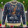 Time To Drink Miller Lite Ugly Christmas Sweater Christmas Holiday Gift