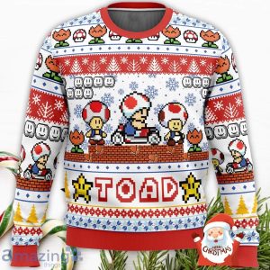 Toad Super Mario Bros 3D Ugly Christmas Sweater Christmas Gift For Men And Women Product Photo 2