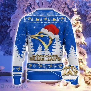 Toronto Blue Jays Santa Hat Pattern Ugly Christmas Sweater For Men And Women Product Photo 3
