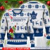 Toronto Maple Leafs Grinch Ugly Christmas Sweater Ice Hockey NHL Christmas Gift 3D Sweater Custom Name