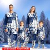 Toronto Maple Leafs Pajamas Set Cute Gift Custom Name Christmas snowflake pattern Pajamas Christmas Gift For Family
