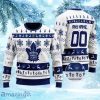 Toronto Maple Leafs Personalized White Ugly Christmas Sweater