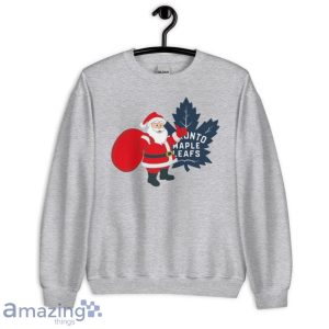 Toronto Maple Leafs Santa Claus Logo Christmas T Shirt image Toronto Maple Leafs Santa Claus Logo Christmas T Shirt Product Photo 4