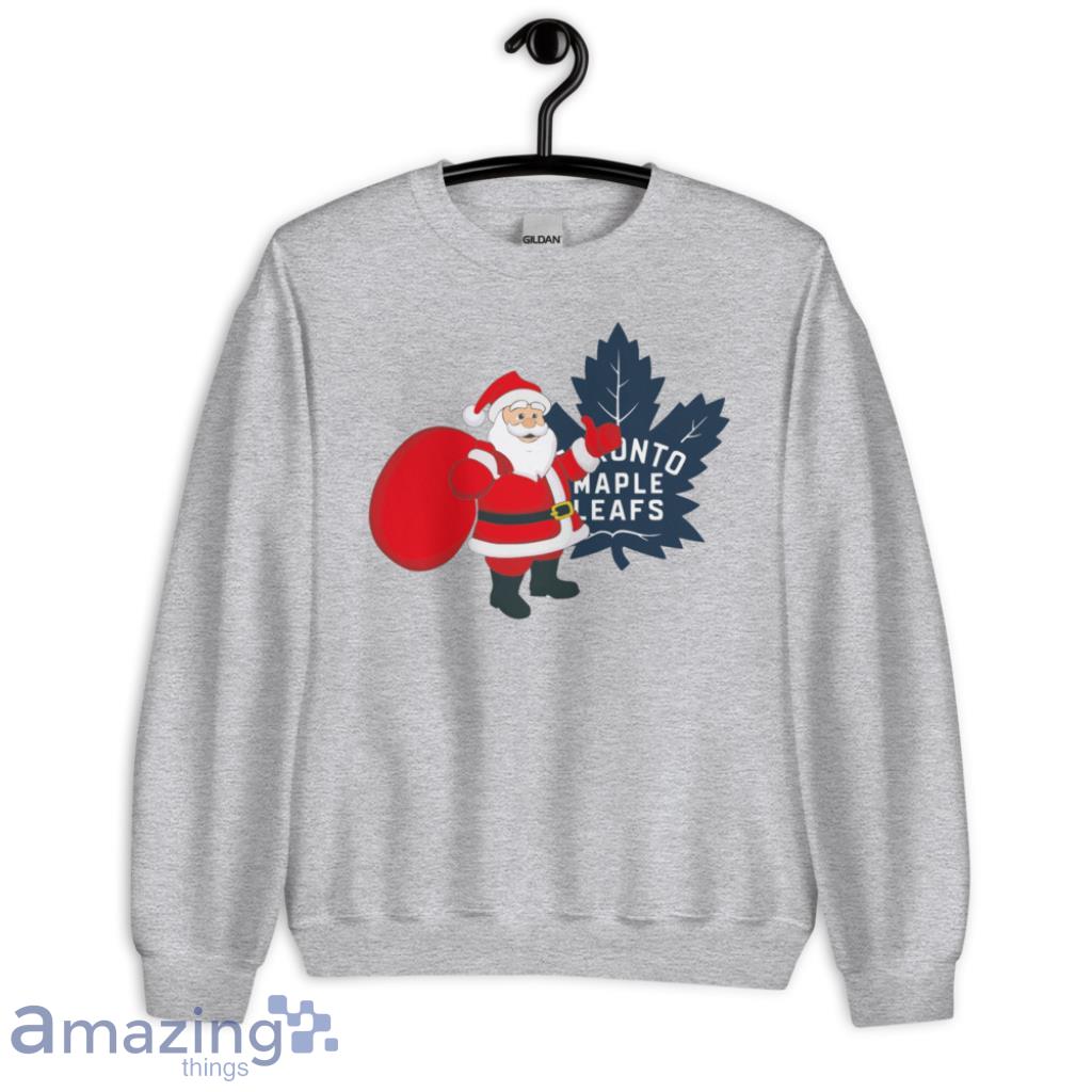 Toronto Maple Leafs Santa Claus Logo Christmas T Shirt image Toronto Maple Leafs Santa Claus Logo Christmas T Shirt Product Photo 4