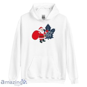 Toronto Maple Leafs Santa Claus Logo Christmas T Shirt image Toronto Maple Leafs Santa Claus Logo Christmas T Shirt Product Photo 5