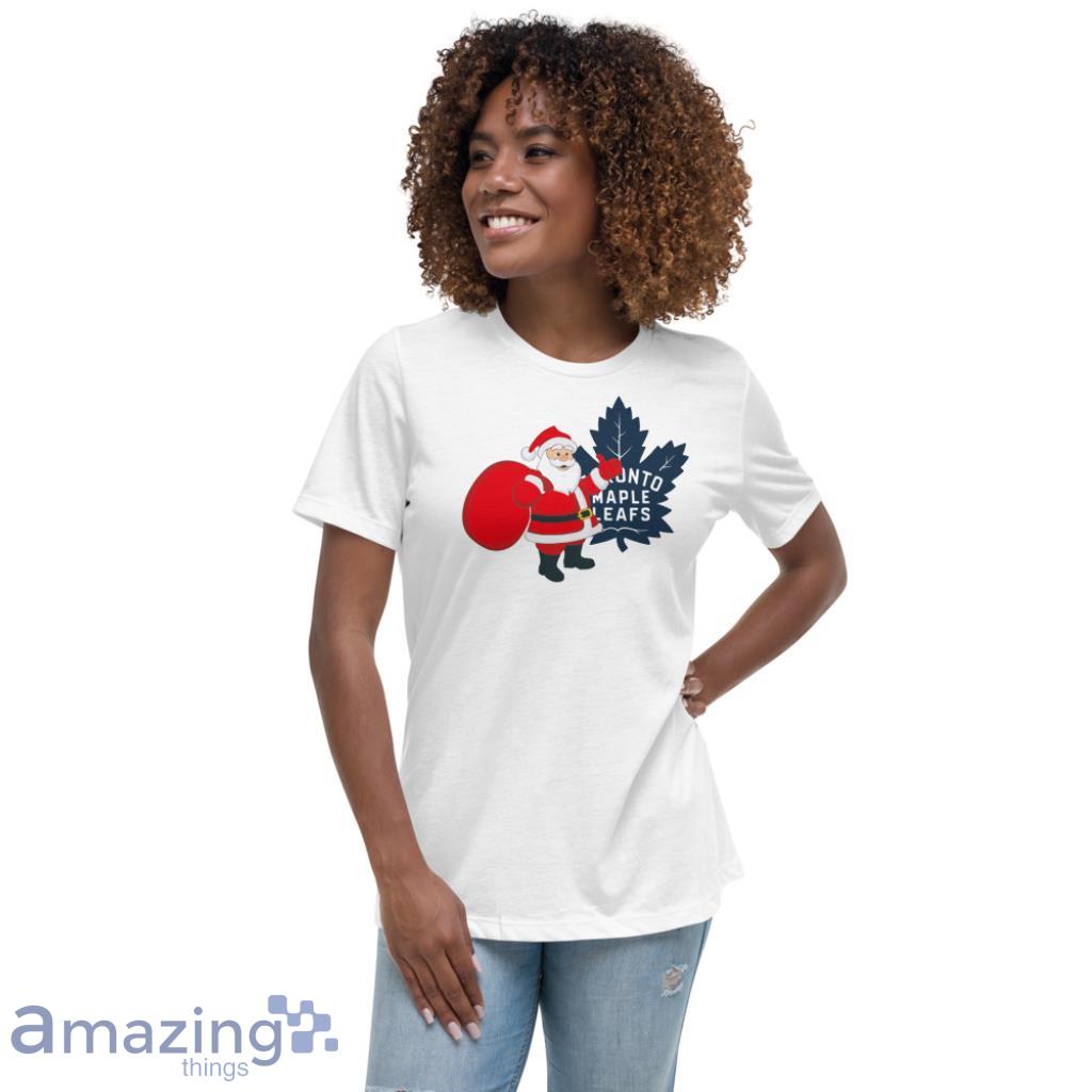Toronto Maple Leafs Santa Claus Logo Christmas T Shirt image Toronto Maple Leafs Santa Claus Logo Christmas T Shirt Product Photo 8