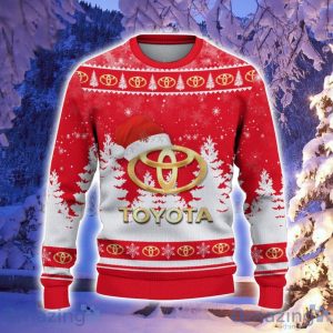 Toyota Santa Hat Pattern Ugly Christmas Sweater For Men And Women Product Photo 2