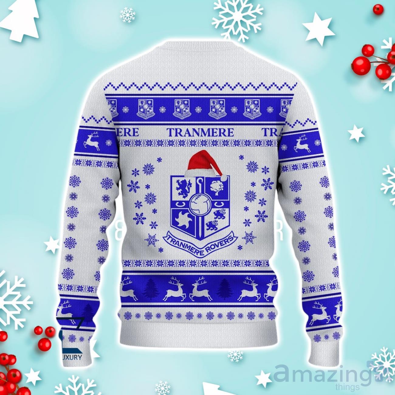 Tranmere Rovers Ugly Christmas Sweater Ideal Gift For Fans image Tranmere Rovers Ugly Christmas Sweater Ideal Gift For Fans Product Photo 3