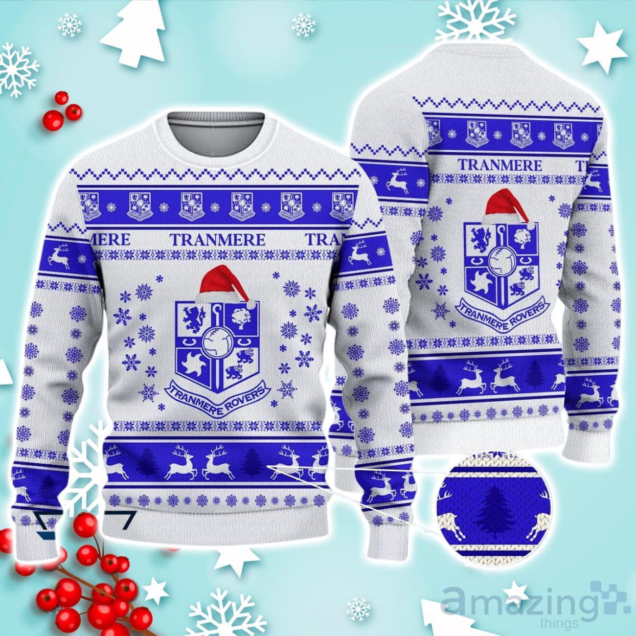 Tranmere Rovers Ugly Christmas Sweater Ideal Gift For Fans image Tranmere Rovers Ugly Christmas Sweater Ideal Gift For Fans Product Photo 1