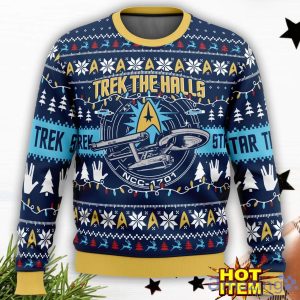 Trek The Halls Star Trek Ugly Christmas Sweater Christmas Holiday Gift For Men And Women Product Photo 1