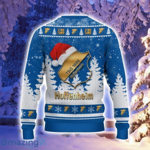 TSG Hoffenheim Logo Wearing Santa Hat Ugly Christmas Sweater Christmas Gift For Men And Women image TSG Hoffenheim Logo Wearing Santa Hat Ugly Christmas Sweater Christmas Gift For Men And Women Product Photo 3