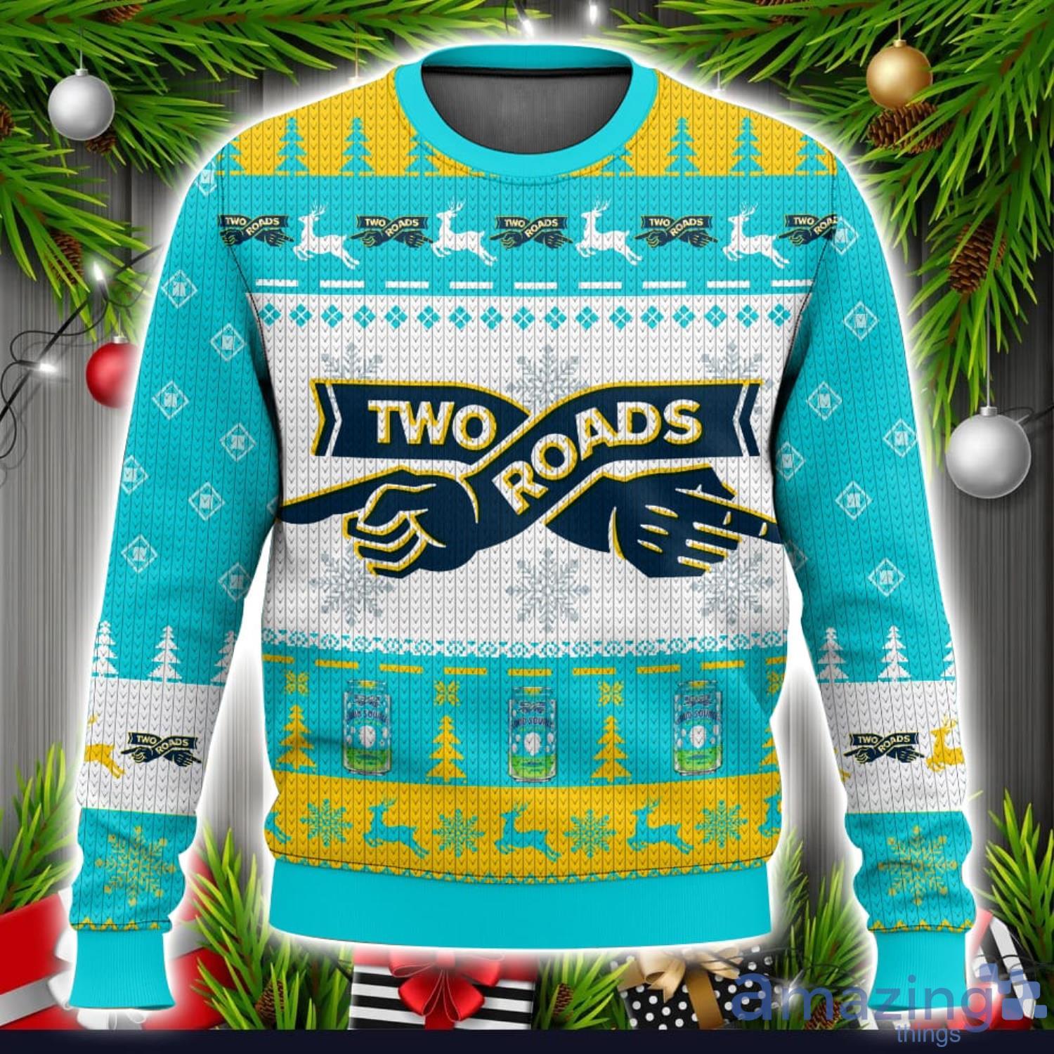 Two Roads Hazy Juicy IPA 3D Sweater Christmas Gift Ugly Christmas Sweater Xmas Gift Ideas image Two Roads Hazy Juicy IPA 3D Sweater Christmas Gift Ugly Christmas Sweater Xmas Gift Ideas Product Photo 1