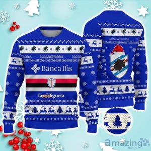 U.C. Sampdoria Ugly Christmas Sweater Ideal Gift For Fans Product Photo 1