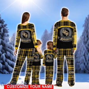 UCF Knights Pajamas Set Cute Gift Family Custom Name Christmas Gift Football Team Pajamas Set Cute Gift Product Photo 2