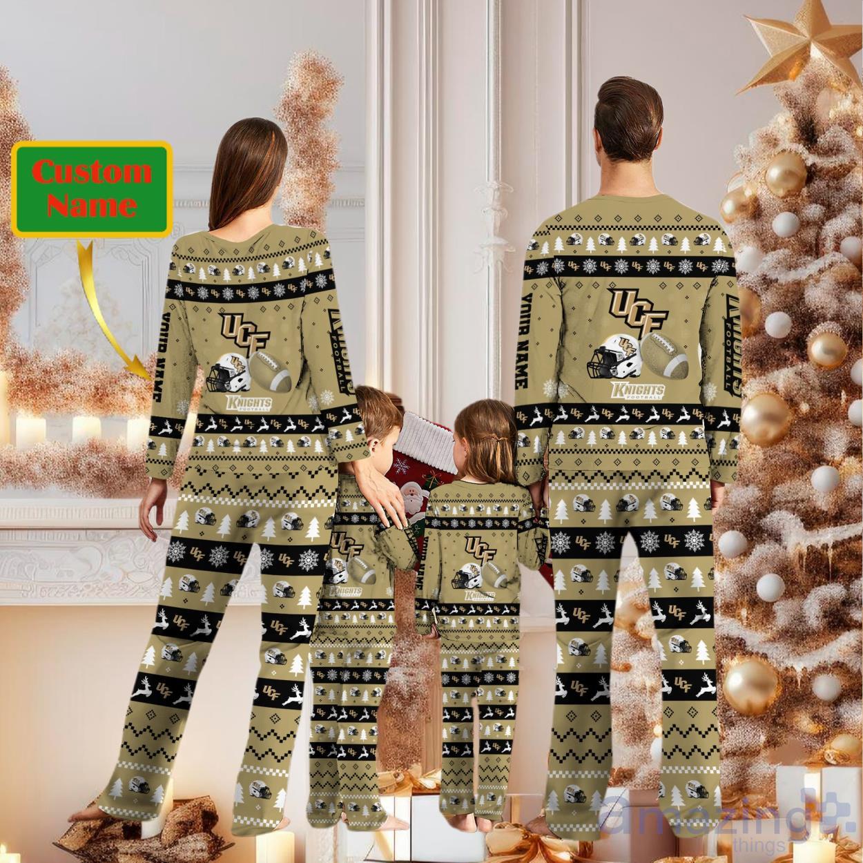 UCF Knights Personalized Christmas Pajamas For Fans image UCF Knights Personalized Christmas Pajamas For Fans Product Photo 2