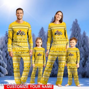 UCF Knights Team Pajamas Set Cute Gift Christmas Gift For Football Fan Family Holiday Gift Personalized Name Product Photo 1