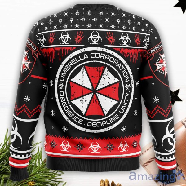 Umbrella Co. Resident Evil Ugly Christmas Sweater Christmas Holiday Gift  For Men And Women
