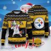 Unicorn And Pittsburgh Steelers Ugly Christmas Sweater Unique Gift, NFL Christmas Sweater Gift For Holiday