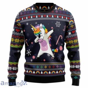 Unicorn Dab Ugly Christmas Sweater Gift Shirt For Man, Women Product Photo 1