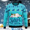 Unicorn Nope Ugly Christmas Sweater Style Gift For Men And Womens