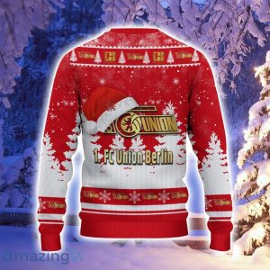 Union Berlin Logo Wearing Santa Hat Ugly Christmas Sweater Christmas Gift 3D Sweater Product Photo 3