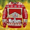 Unisex Marlboro Letter Print Casual Ugly Christmas Sweatshirt Mb Gift For Men And Women