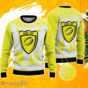 US Carcassonne Ugly Christmas Sweater, Xmas Gift Ideas 2023 For Fans Product Photo 1