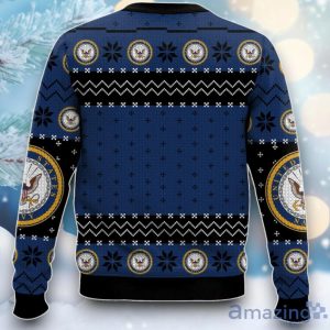 US Navy Veteran Ugly Christmas Sweater Product Photo 2