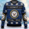 US Navy Veteran Ugly Christmas Sweater